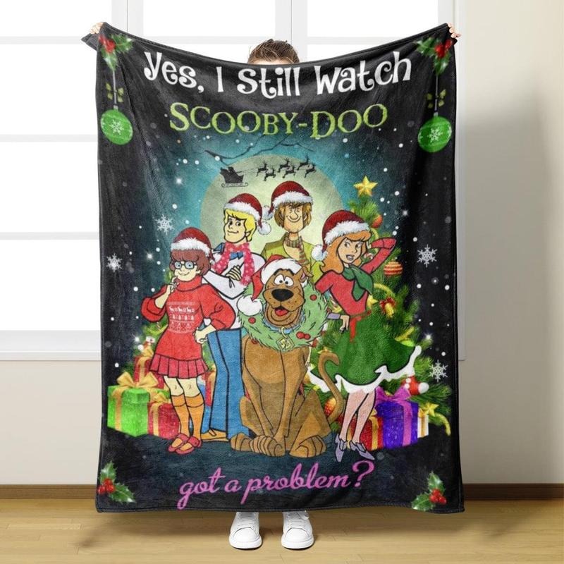 Mystery Machine Haunted Mansion Print Christmas Gift Blanket