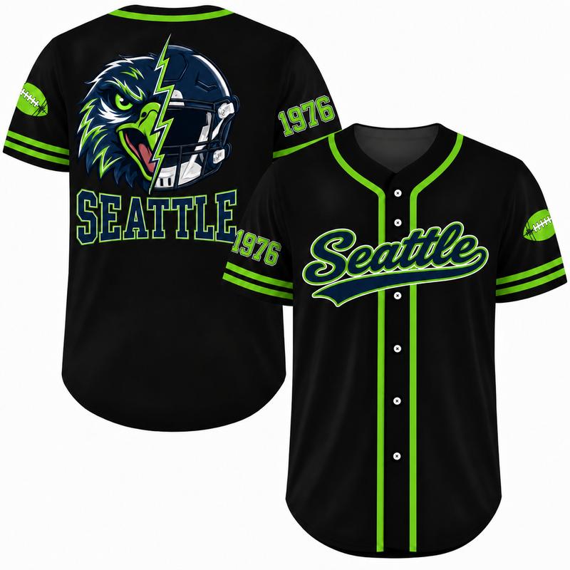 Football Team Game Day Casual Everyday Baseball Jersey