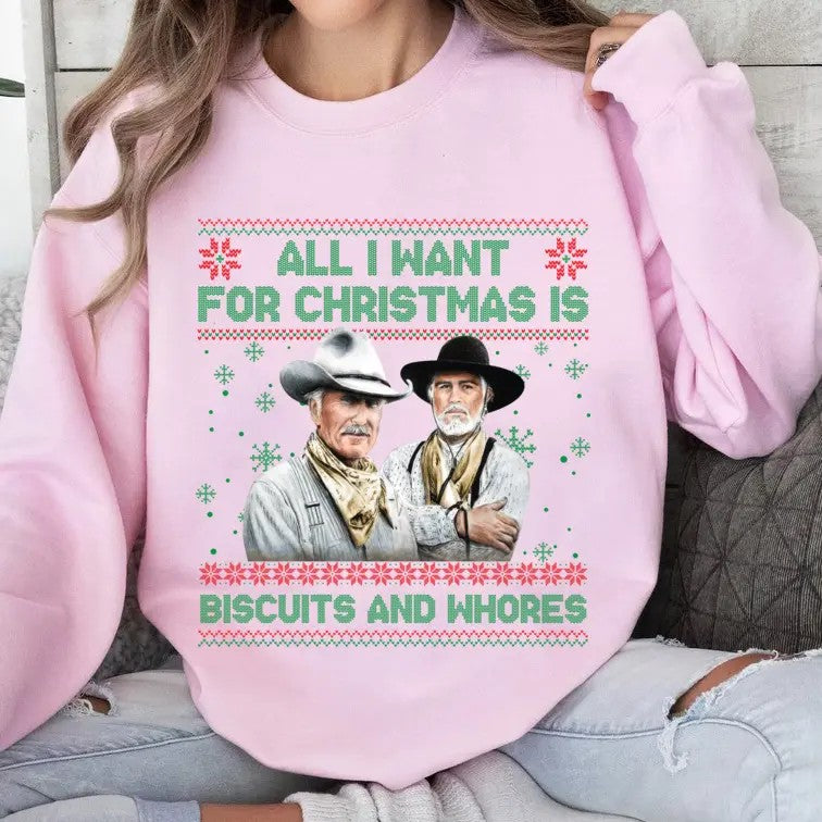 Funny Western Movie Quote Ugly Christmas Gift T-Shirt / Sweatshirt / Hoodie