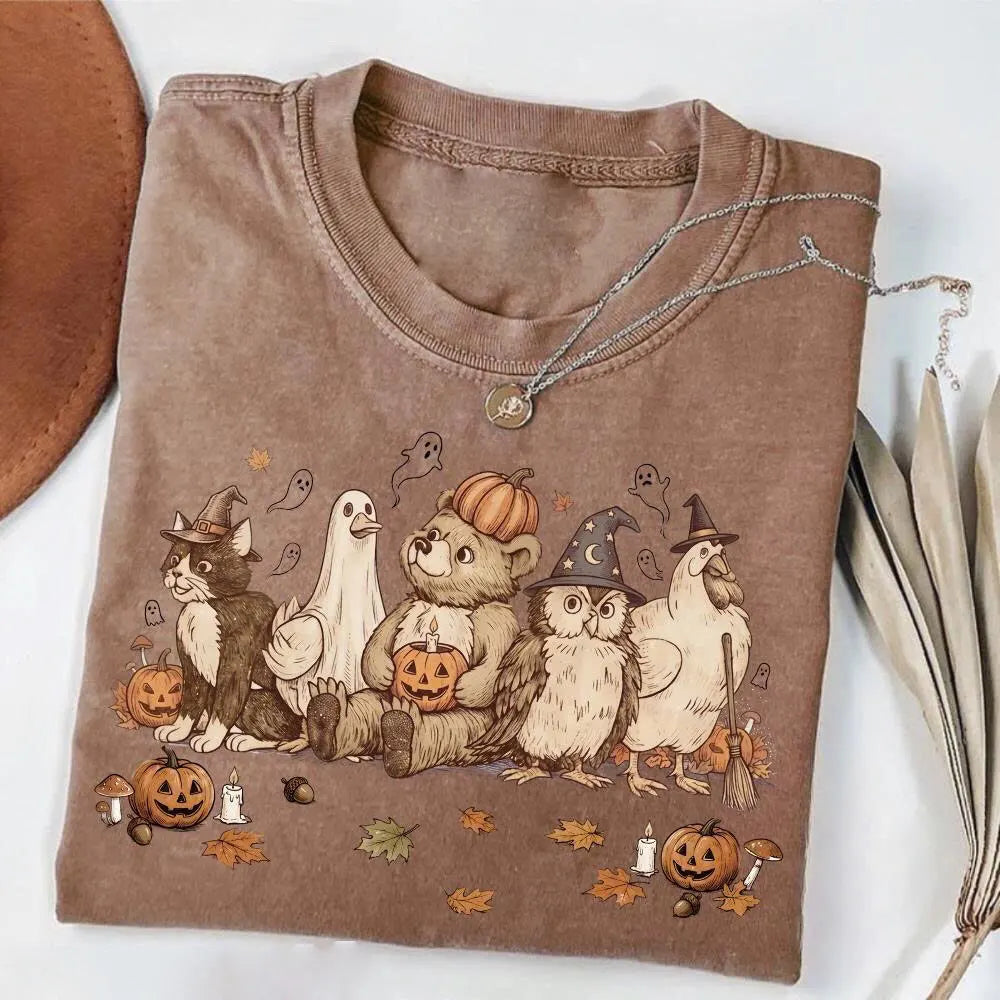 Vintage 90s Halloween Bear Cozy Animal Friends Animated TV Show Gift T-Shirt / Sweatshirt / Hoodie