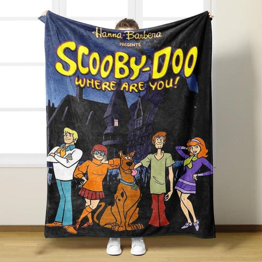 Mystery Machine Haunted Mansion Print Christmas Gift  Blanket